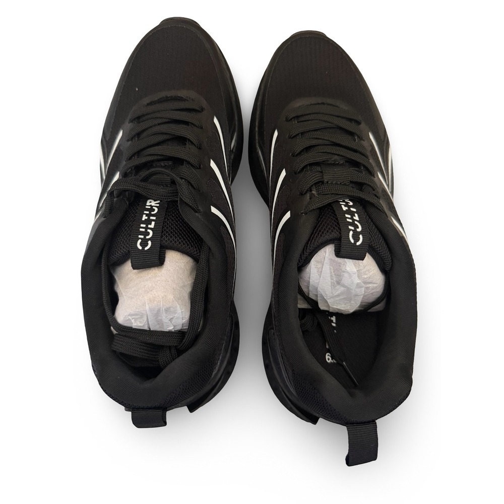 Culture Athletic Sneakers Black White Graphic Lace Up Shoes US M 6.5 W 8.5 - Picture 7 of 11